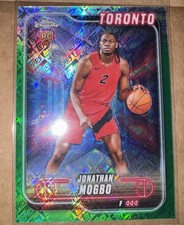 2024-25 Topps Chrome - Jonathan Mogbo, Jonathan Mogbo #194 Green Topps Refractor