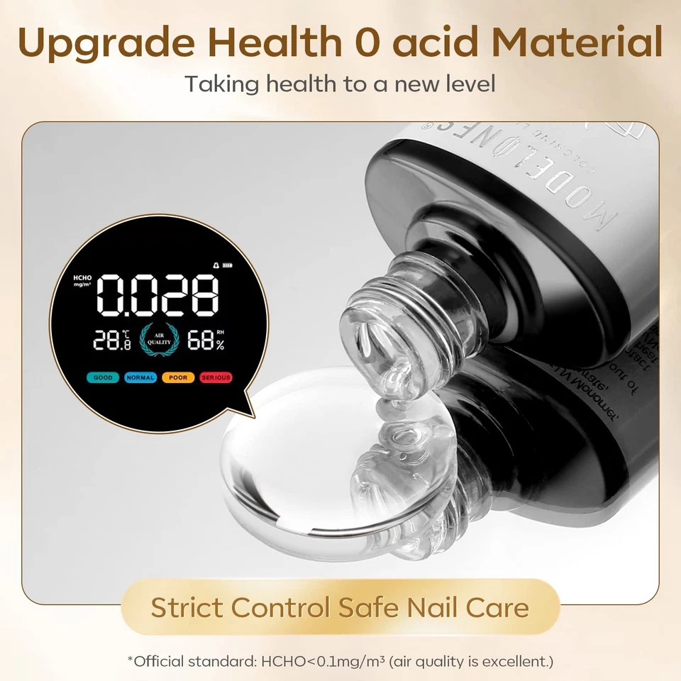 Modelones Base Coat Top Coat Gel UV LED Nagellack Set No Wipe Unterlack & Überla - Bild 3 von 4