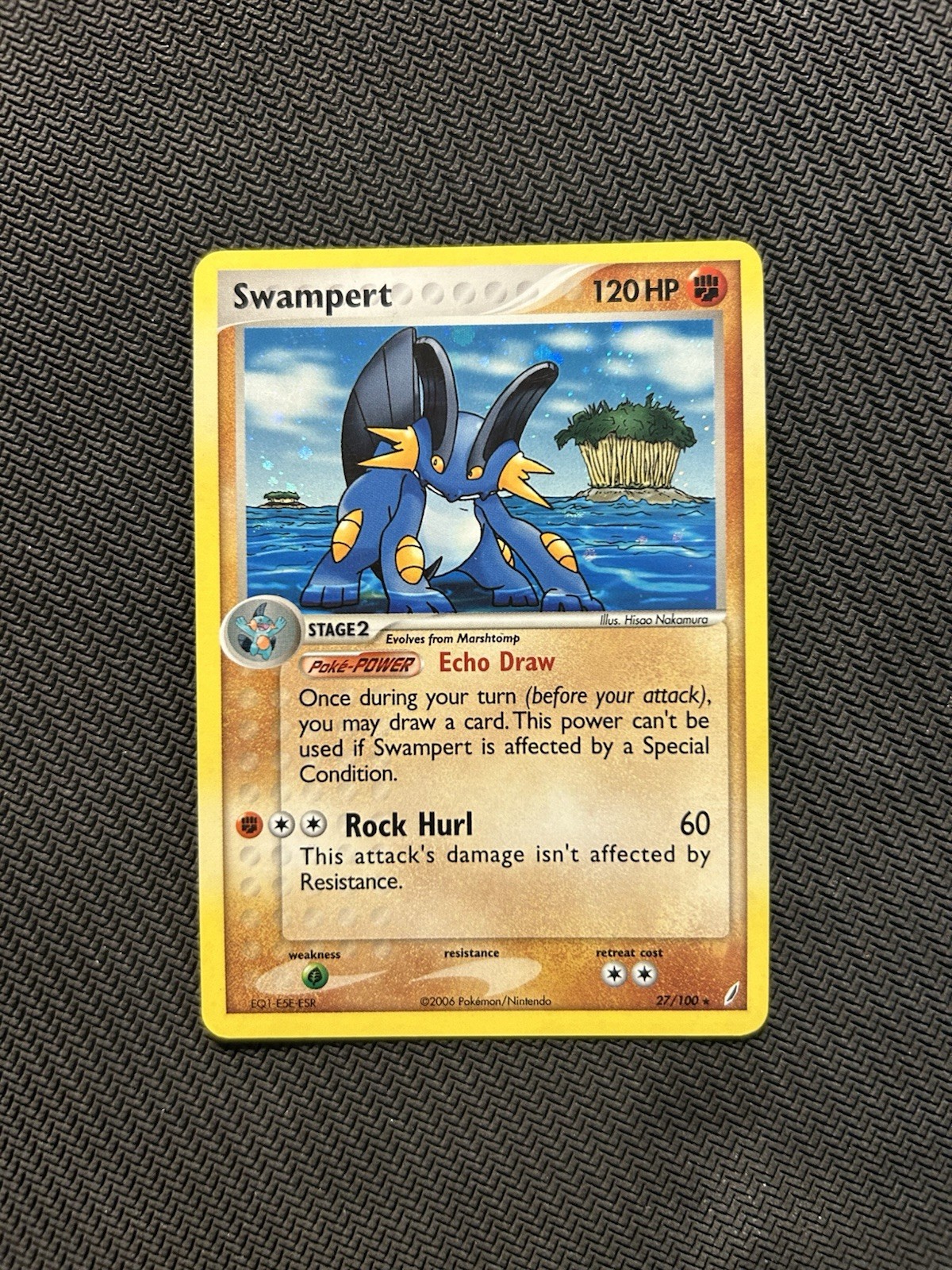 Pokemon TCG Swampert 27/100 Holo Rare! LP/MP Condition! See Description!