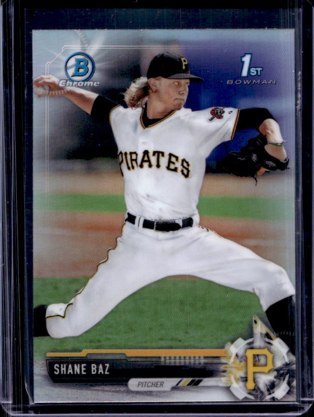2017 Bowman Draft Shane Baz Chrome 1st Prospect Refractor #BDC-44 Pirates