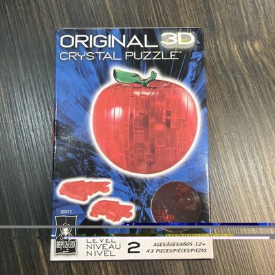 Original 3D Crystal Puzzle Red Apple 43 Pieces