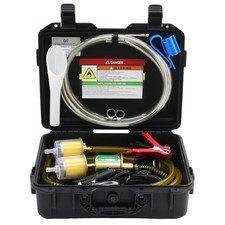 12V Electric Fuel Transfer Pump Set with 30 Gallons/H, Portable 12V-Set