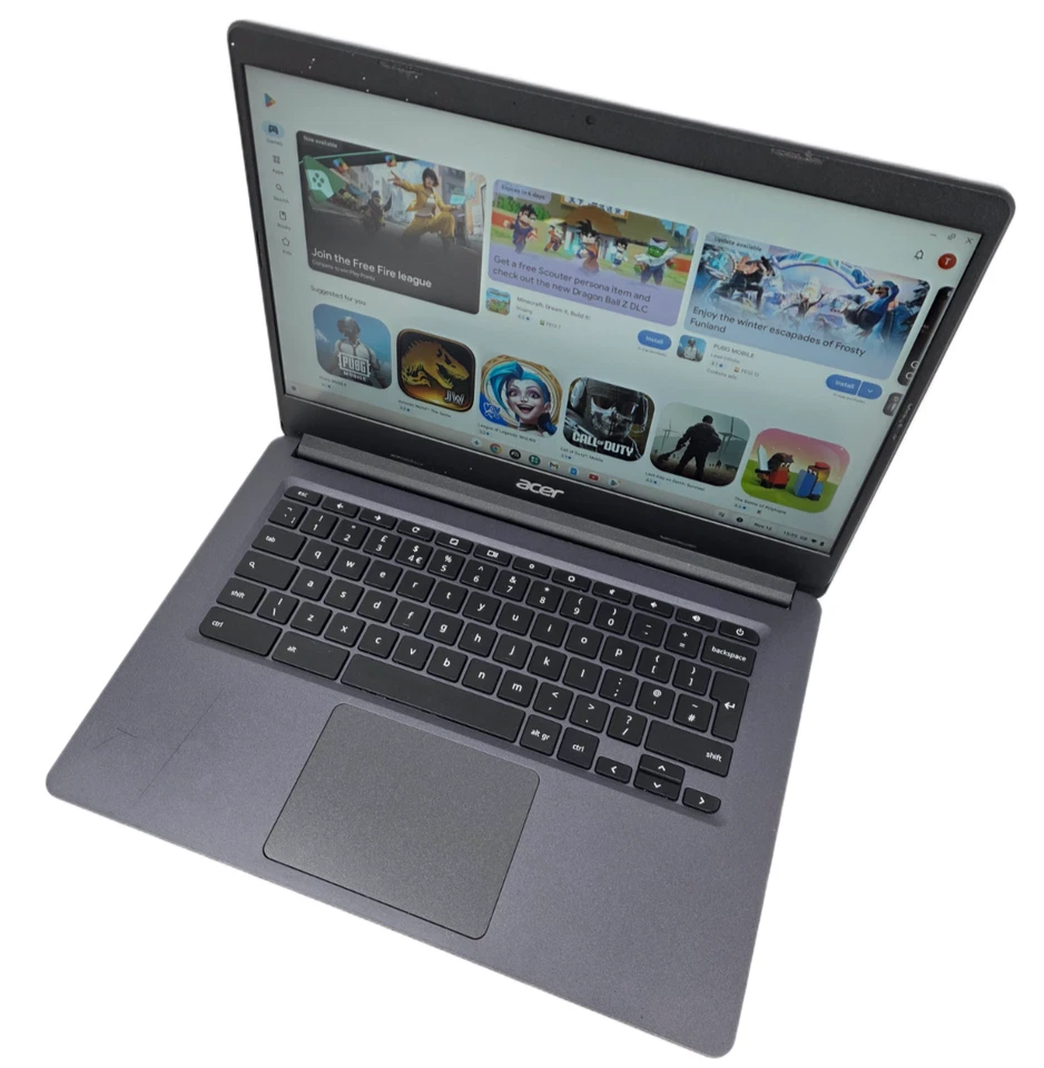 chromebook 14 inch Acer C933 FHD Celeron N4020 4GB RAM 32GB Laptop Gemini AI - Image 4 of 4
