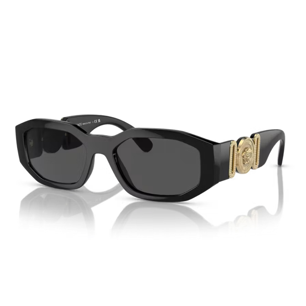 Occhiali Versace Unisex Nero Oro con Astuccio Originale Squadrati Medusa VE4361