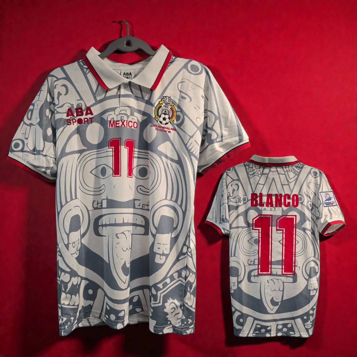 Mexico National Team Away - World Cup 1998 - BLANCO # 11 - LARGE