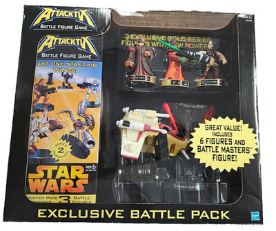 2005 Star Wars Attacktix Exclusive Battle Pack Battle Figure Game - Sealed Rare!