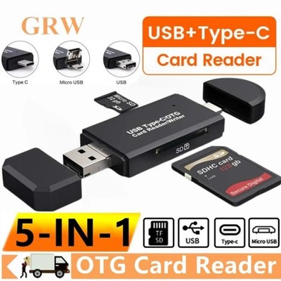 Card Reader USB 2.0 Type C Micro TF OTG Smart Memory Adapter Laptop Computer lot