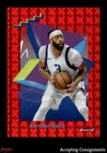 2024 Topps Finest Basketball Red Geometric Refractor Anthony Davis #138