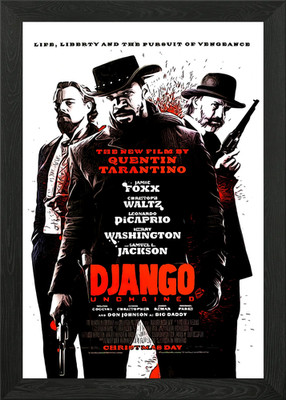 Django Filmposter gerahmtes Wandbild Poster Leinwanddruck Bild