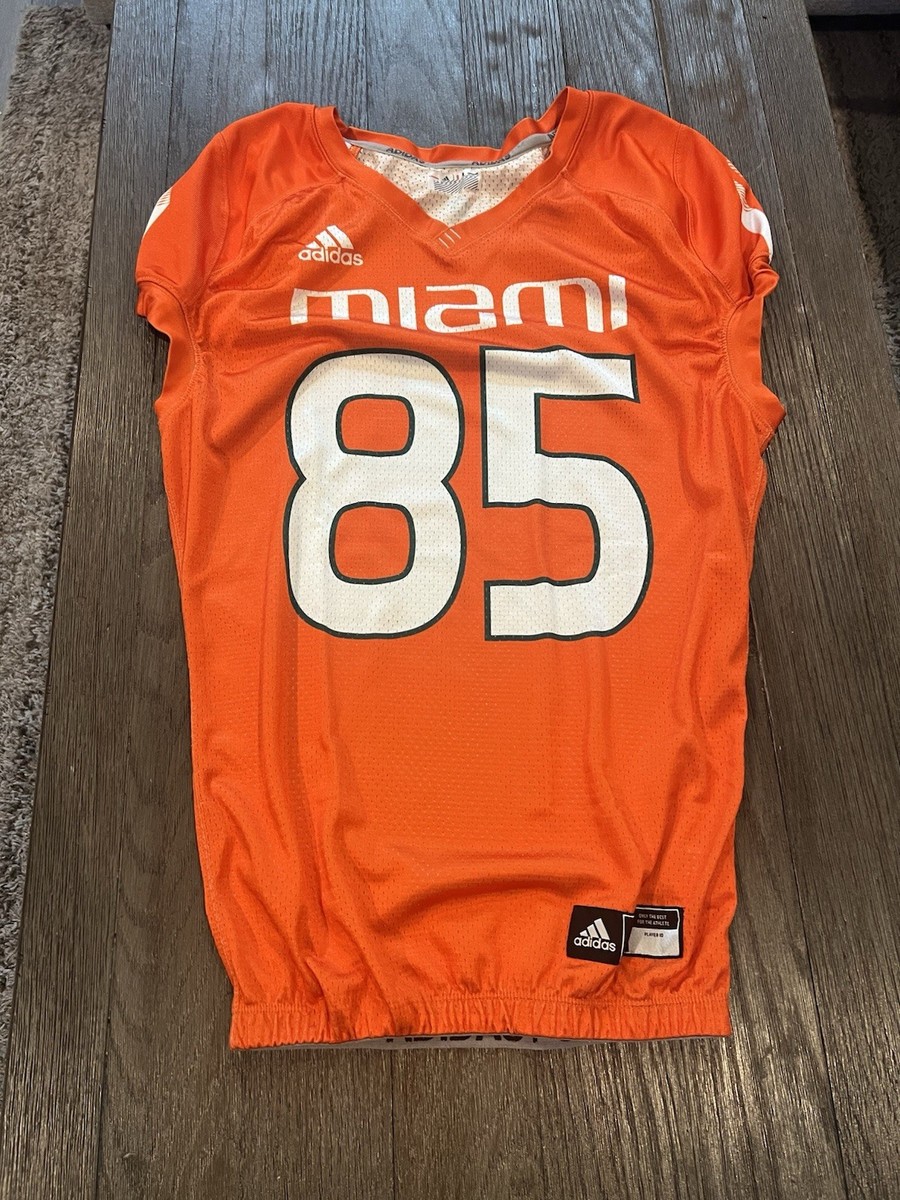 Mens Adidas Miami Hurricanes Football Team Practice Jersey Medium