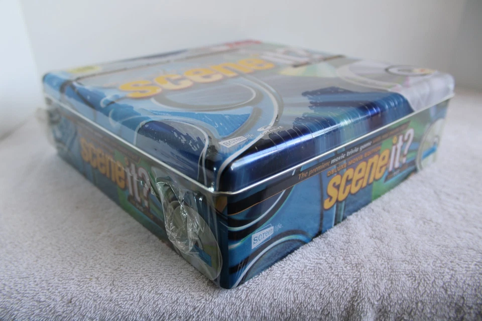 Scene It? Deluxe Movie Edition The DVD Game 2005 Collector's Tin factory Sealed - Image 3 of 4