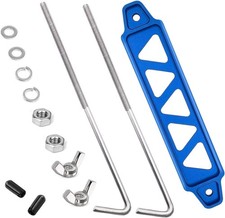 Blue Billet Aluminum Battery Hold Down Bracket with 18- Color: BlueSize: 8inch