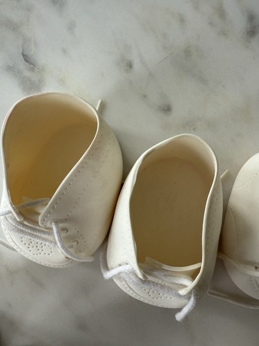 Vintage CPK Cabbage Patch Kids White Shoes Lot 5 Pairs - Hong Kong - Designer - Picture 9 of 10