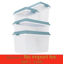 Hefty HI-RISE 72 Qt Large Plastic Storage Bin...