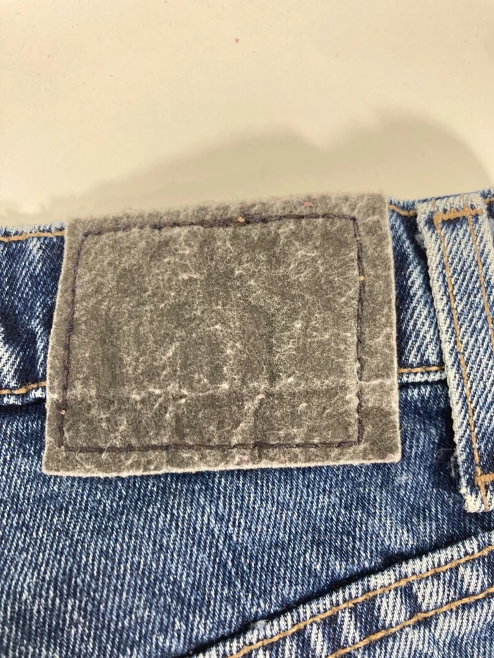 Pantalones Cortos de Jeans Levis Plateados Calce Suelto Para Hombre 29 Azul 5 Bolsillos Plisados De Colección Foto 4 de 4