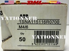 NEW Box of 50 ABB 1SNA115116R0700 Terminal Blocks