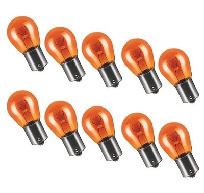 10x PY21W Premium BAU15s 12 V 21 Watt Kugellampe Blinkerlampe