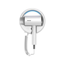Hotel Wall Mount Hair Dryer for Bathroom with Night Light, 110V, Quiet, White