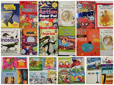50 Children's Book Bundle For Young Readers/Activity Random Lot