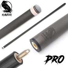 RAVEN PRO - Low Deflection - Carbon Fiber Pool Cue Shaft (12.4mm, 30") 5/16-18