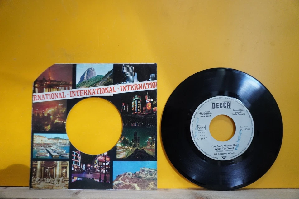 THE ROLLING STONES -Honky Tonk Woman/You can't.... - WL-PROMO 7" 1969 Decca D NM - Bild 2 von 2