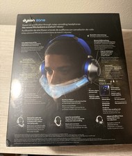 BRAND NEW SEALED Dyson Zone Noise-Cancelling Air Purifier Headphones Blue/Silver