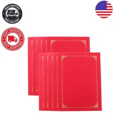 Durable Red Award Certificate Holders - Perfect for Graduations, 10 Counts