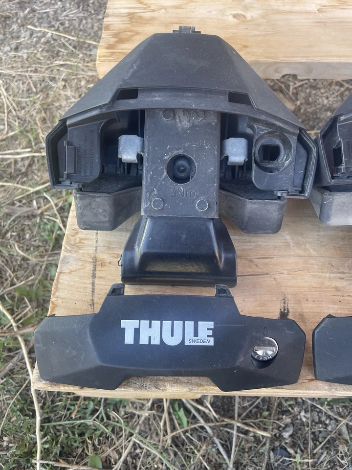 THULE EVO Abrazadera de pie y Kit de 4 Pack 710510 y 145085 para Audi A3 2004-2012 Foto 2 de 4