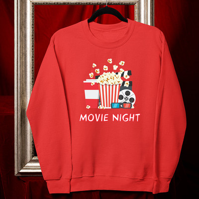 Filmabend Sweatshirt Chill Vibe Popcorn Unterhaltung Liebhaber BingeWatching Geschenk