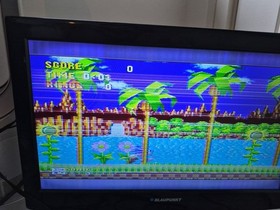 AT Games Sega Mega Drive Classic Console with 80 Built-In Games TESTED WORKING