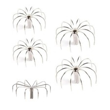 5 Pcs 12 Needles Stainless Steel Squid Cuttlefish Octopus Umbrella Fishing Hooks