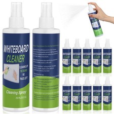 12 Pack Whiteboard Cleaner Spray Bottle 8.5oz Dry Erase Board Surface Cleaner Wh