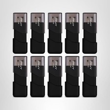 PNY 16GB Attach  3 USB 2.0 Flash Drive, Black  10 Pack 