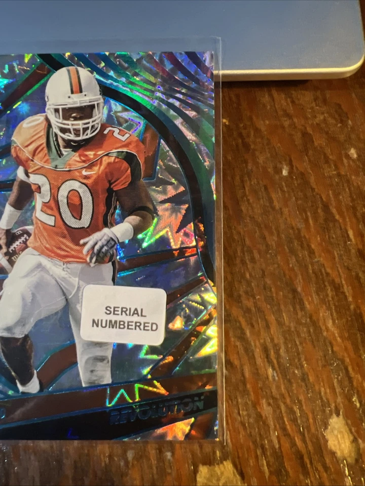 Ed Reed 2023 Chronicles Draft Revolution Impact Parallel #11 Ravens Miami /149 - Image 2 of 4