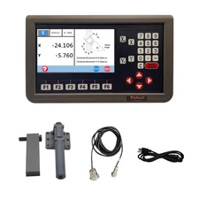 Large 7inch LCD Screen TTL 2 Axis Digital Readout Display DRO RPM Mill Lathe ...