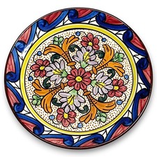 Großer Spanischer Wandteller Dekoteller - ⌀ 31 cm - Vintage Handarbeit