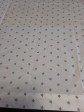 Pottery Barn Kids Organic Cotton Toddler Flat Sheet Gray Star White Bedding