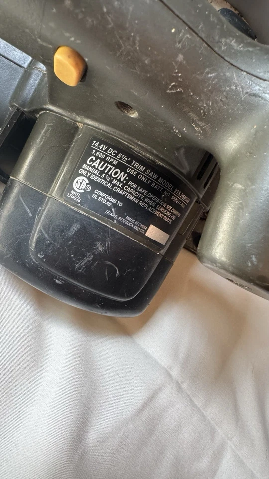 CRAFTSMAN 14.4V 5-1/2" Trim Saw Model 315.269600 (PARTS ONLY) - Image 4 of 4