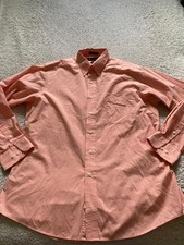 Chaps Classic Fit Men Long Sleeve Button-Down Shirt Coral Size 16.5 34/35