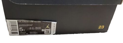 Air Jordan 12 Retro "Royalty Taxi" White/Metallic Gold Black 153265-170 Gr. 5 Kid - Bild 9 von 9