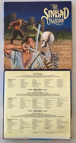 THE SINBAD COLLECTION 4-Laserdisc LD BOXED SET EXCELLENT RARE RAY HARRYHAUSEN