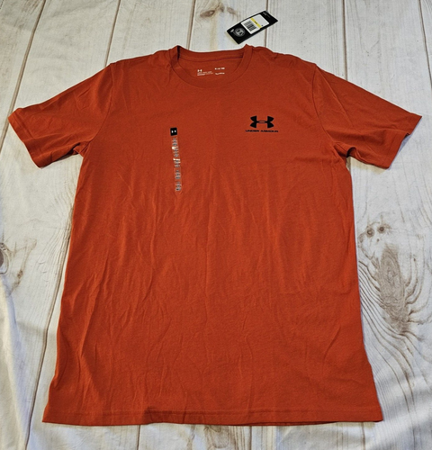 Under Armour Loose Heat Gear Adult Large M Front Logo Casual T-shirt Tee Men's - Picture 6 of 9