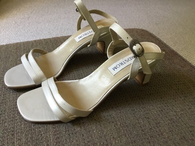 silver slingback sandals