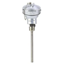 RTD PT100 Temperature Sensor Probe 1/2" NPT Thread Thermocouple Terminal Head...