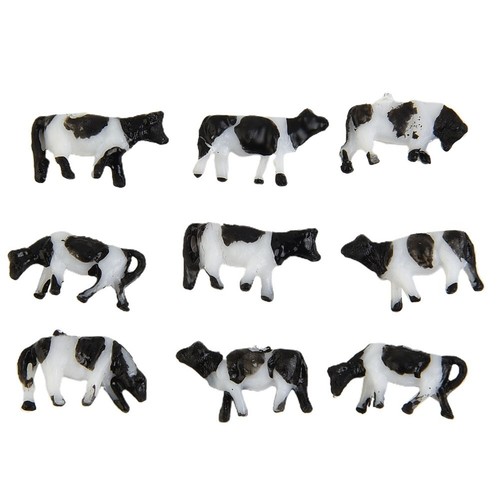 30x Model Cows N Gauge 1:150 Scale Railway Painted Farm Animals Model Scenery - 第 4/22 張圖片