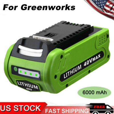 6.0Ah For Greenworks G-MAX Lithium Battery 29472 29462 29252 20202 40 Volt NEW