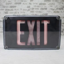 Sure-Lites Exit Sign Outdoor Wet Location Heavy Die Cast Aluminum UX61RBK