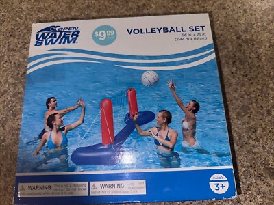 Bestway Inflatables Open Water Swim Volleyball Pool Set 96 in X 25  Inflatable