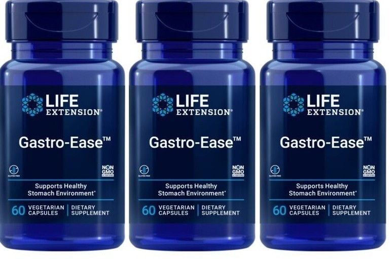 Life Extension Gastro-Ease, 3X60Caps PepZinGI цинк L-карнозин/Pylopass