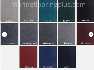 MARINE CARPETING 20 oz. Do-It-Yourself Boat Marine Carpet - 8.5 Ft Wide -Priced Per Running Ft